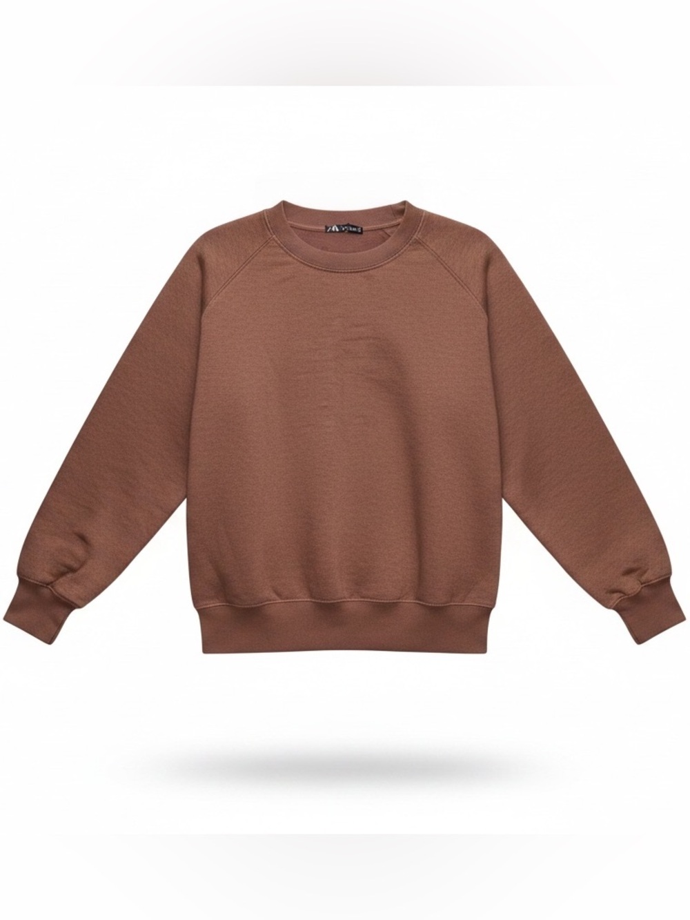 Zara Men's Crewneck Sweater in Chestnut Brown